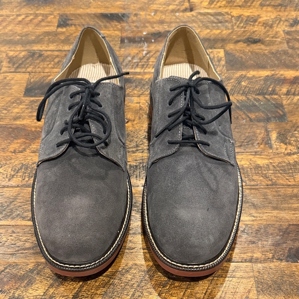 G.H. Bass & Co. Charcoal Suede Oxfords